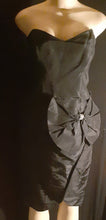 Load image into Gallery viewer, 1950s Era Hand Sewn Reclaimed Taffeta Cocktail Dress Kargo Fresh