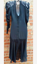 Load image into Gallery viewer, 1980s Ruched Chiffon and Sequin Shoulder Cocktail Dress Kargo Fresh