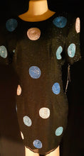 Load image into Gallery viewer, 1980s Sequin and Silk Cocktail Dress Size Size 14 Kargo Fresh