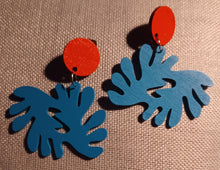 Load image into Gallery viewer, Handpainted Adinkra Symbol Clip On Earrings