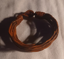 Load image into Gallery viewer, Mens vintage african leather twine bracelet