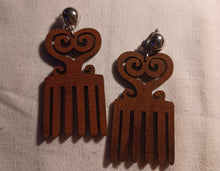 Load image into Gallery viewer, Clip on Adinkra symbol Earrings