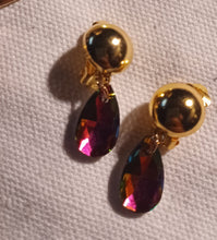 Load image into Gallery viewer, Extra large Aurora borialis necklace bracelet and clip on earrings set