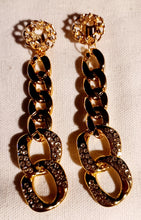 Load image into Gallery viewer, Handmade chunky Acrylic Chain Clip on Earrings