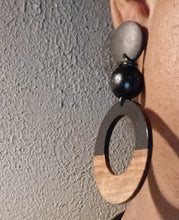 Load image into Gallery viewer, Handmade Natural Wood Clip On Earrings