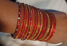 Load image into Gallery viewer, Set of 40 Light Boho Bangles