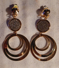 Load image into Gallery viewer, Multi hoop and Rhinestone Clip on earrings