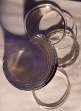 Load image into Gallery viewer, Set of 10 Chunky silver boho Bangles