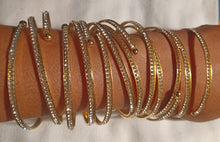 Load image into Gallery viewer, Rhinestone bangles set of 6