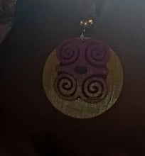 Load image into Gallery viewer, Handmade adinkra symbol clip on earrings