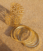 Load image into Gallery viewer, Set of 10 Chunky boho Bangles