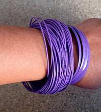 Load image into Gallery viewer, Purple Bangles Set 50+ bangles New