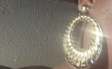 Load image into Gallery viewer, Chunky Bamboo clip on hoops