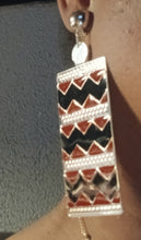 Load image into Gallery viewer, Abstract enameled clip on earrings