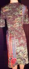 Load image into Gallery viewer, Abstract Floral Spandex Blend Midi Dress Size Small Kargo Fresh
