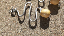 Load image into Gallery viewer, Abstract Galvanized Metal and Wood Earrings Kargo Fresh