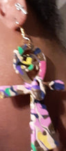 Load image into Gallery viewer, Abstract Handpainted Ankh Earrings Kargo Fresh