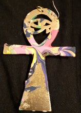 Load image into Gallery viewer, Abstract Handpainted Ankh Earrings Kargo Fresh