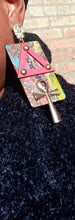 Load image into Gallery viewer, Abstract Handpainted Ankh Pyramid and Pharaoh Earrings Kargo Fresh