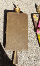 Load image into Gallery viewer, Abstract Handpainted Ankh Pyramid and Pharaoh Earrings Kargo Fresh