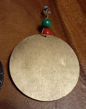 Load image into Gallery viewer, Abstract Handpainted Design Wooden Clip on Earrings Kargo Fresh