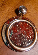 Load image into Gallery viewer, Abstract Handpainted Design Wooden Clip on Earrings Kargo Fresh