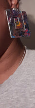 Load image into Gallery viewer, Abstract Handpainted Design Wooden Clip on Earrings Kargo Fresh