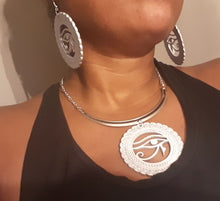 Load image into Gallery viewer, Abstract Handpainted Eye of Horus Necklace Set Kargo Fresh