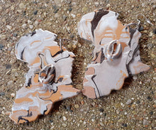 Load image into Gallery viewer, Abstract handpainted Africa Earrings Kargo Fresh