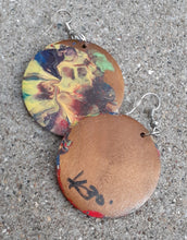 Load image into Gallery viewer, Abstract handpainted Minimalist Wooden Earrings Kargo Fresh