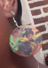 Load image into Gallery viewer, Abstract handpainted Minimalist Wooden Earrings Kargo Fresh