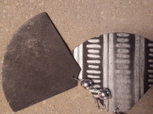 Load image into Gallery viewer, Abstract handpainted Mudcloth print Wooden Earrings Kargo Fresh