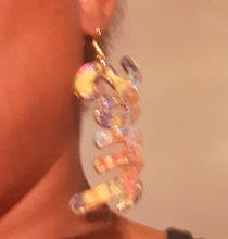 Load image into Gallery viewer, Abstract handpainted Soul Statement Wooden Earrings Kargo Fresh