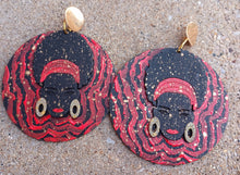 Load image into Gallery viewer, Abstract handpainted Wooden Earrings Kargo Fresh