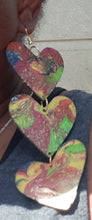 Load image into Gallery viewer, Abstract handpainted Wooden Earrings Kargo Fresh