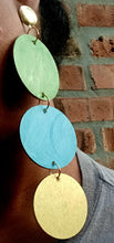Load image into Gallery viewer, Abstract handpainted Wooden Earrings Kargo Fresh