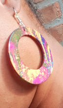 Load image into Gallery viewer, Abstract handpainted Wooden Earrings Kargo Fresh