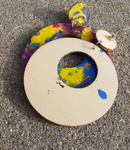 Load image into Gallery viewer, Abstract handpainted Wooden Earrings Kargo Fresh