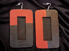 Load image into Gallery viewer, Abstract handpainted Wooden Earrings Kargo Fresh