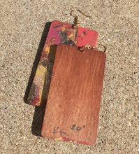 Load image into Gallery viewer, Abstract handpainted Wooden Earrings Kargo Fresh