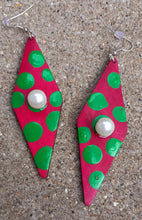 Load image into Gallery viewer, Abstract handpainted Wooden Earrings Kargo Fresh