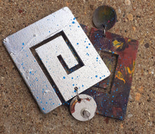 Load image into Gallery viewer, Abstract handpainted Wooden Earrings Kargo Fresh