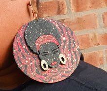 Load image into Gallery viewer, Abstract handpainted Wooden Earrings Kargo Fresh