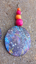 Load image into Gallery viewer, Abstract handpainted Wooden Earrings Kargo Fresh