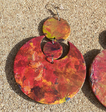 Load image into Gallery viewer, Abstract handpainted Wooden Earrings Kargo Fresh