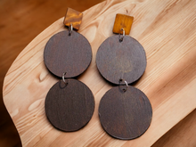 Load image into Gallery viewer, Abstract handpainted Wooden Earrings Kargo Fresh