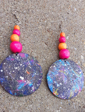Load image into Gallery viewer, Abstract handpainted Wooden Earrings Kargo Fresh