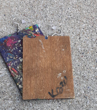 Load image into Gallery viewer, Abstract handpainted Wooden Earrings Kargo Fresh
