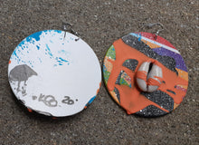 Load image into Gallery viewer, Abstract handpainted Wooden Earrings Kargo Fresh