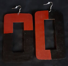 Load image into Gallery viewer, Abstract handpainted Wooden Earrings Kargo Fresh